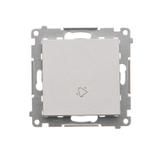 Simon 55 Przycisk zwierny /dzwonek/ szybkozłączka Aluminium mat TD1.01/143 KONTAKT