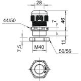 V-TEC VM40+ OR, Dławik kablowy