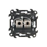Simon 24 Gniazdo komputerowe podwójne RJ45 kat. 6 ekranowane biały N62E.01/11