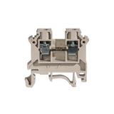 ZSG1-4.0Ns ,  Złączka szynowa gwintowa, seria NOWA, 4,0 mm2, TS 32,35, 1 tor, szary