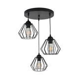 Waya 3P E27 lampa wisząca max. 3x60W czarna AD-LD-6264BE27M ORNO