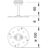 165/B-60, DACH.UCHWYTY 60 MM OC.OGN.