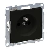 Suno Gniazdo Pojedyncze Z Uziemieniem 2P+Z - 16A 250 V Zaciski Automatyczne Czarny 721481 LEGRAND