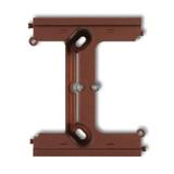 DECO Moduł rozszerzający puszkę natynkową pojedynczą, składaną do ramek wielokrotnych DECO brązowy m