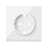 Simon 100 Pokrywa iO gniazda z/u Schuko biały