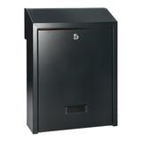 Skrzynka na listy przelotowa FIJI, z zamkiem bębenkowym, antracyt