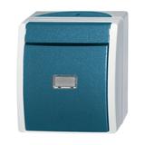 OCEAN Przycisk kołyskowy wyłącznik schodowy Z neutralnym (przezroczystym) okienkiem 1-biegunowy, Z z