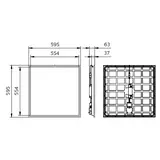 Panel LED Coreline RC132V G6 UGR19 31/22W 2900/3100/3350/3600/4000/4300lm IP20/44 all-in 3000/3500/4