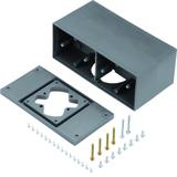 tehalit.VE-EE Puszka napodłogowa 4 stal szary PA GBZ47011 HAGER