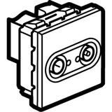 MOSAIC GNIAZDO POJEDYNCZE TV-RD PRZELOTOWE - 2 MODYŁU BIAŁE TŁUMIENIE 14 DB, Legrand