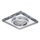 Oprawa punktowa 1x50W Gx5,3 12V IP20 MORTA CT-DSL50-SR szkło srebrna 18512 KANLUX