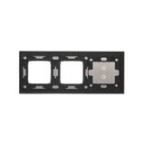 Simon 54 Touch Panel dotykowy S54 Touch 3 moduły 2 pola dotykowe pionowe + 2 otwory na osprzęty S54 burzowa chmura DSTR3300/72 KONTAKT