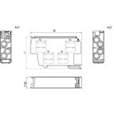 Blok rozdzielczy SDB-25/CZA 100A TH35 4x25+4x25 OPATÓWEK