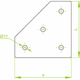 Łącznik ceownika Grubość 6,0 mm LCP9 662900 BAKS