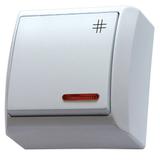 BIS Łącznik krzyżowy z podświetleniem pomarańczowym - kolor biały