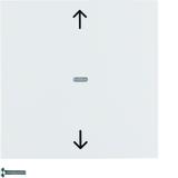 BERKER B.X/S.1 Przycisk żaluzjowy komfort do sterownika żaluzjowego biały 85241189 HAGER