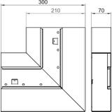 GS-AFS70210RW, Naroże płaskie 70X210 CZ.B.