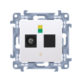 Simon 10 Gniazdo ekwipotencjalne pojedyncze biały