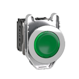 Harmony XB4 Przycisk podświetlany zlicowany metal zielony fi30 zintegrowana dioda LED 230V AC 1Z + XB4FW33M5 Schneider
