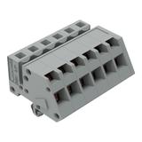 MCS-MIDI Classic gniazdo kątowe 6-bieg. szare raster 5 mm /50szt./ WAGO