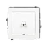 DECO Mechanizm łącznika jednobiegunowego w stylu amerykańskim biały mat