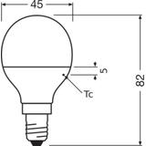 Żarówka LED x2 P45 Kulka E14 4.9W = 40W 470lm 4000K Neutralna 200° VALUE CLASSIC Osram