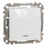 Sedna Design & Elements, przycisk z podświetleniem, biały