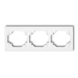 LOGO Ramka pozioma potrójna biała