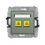 ICON Mechanizm gniazda światłowodowego/optycznego podwójnego szałwiowy