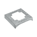 Simon Connect Podstawa 2 nacięcia 85x18 i 2 wycięcia130x18 aluminium