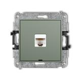 ICON Mechanizm gniazda komputerowego pojedynczego 1xRJ45, kat. 5e, 8-stykowy, bez pola opisowego sza