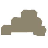 AP DLD2.5 DB Płytka końcowa (styki), 82.16 mm x 1.5 mm, Ciemnobeżowy /20szt./ 1784210000 WEIDMÜLLER