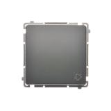 Simon Basic Przycisk dzwonek 10A 250V szybkozłączka grafit matowy BMD1.01/28 KONTAKT