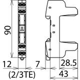 Podstawa do modułów ochronnych BLITZDUCTOR XT/SP