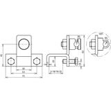 Zacisk krawędziowy 18-35 mm, do drutu 6-10 mm, St/tZn