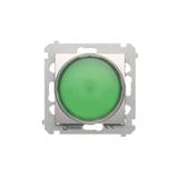 Simon 54 Sygnalizator świetlny LED – światło zielone 230V srebrny mat DSS3.01/43 KONTAKT