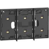 LIVING NOW 'MY HOME' - RAMKA STYKOWA - 2+1 MODUŁ - CZERŃ, Bticino