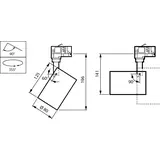 Projektor oprawa do szyny 3C Coreline ST151T UGR19 30W 3000lm IP20 3000K barwa ciepła LED30S/930 MB 9,11402E+11 PHILIPS