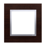 Simon 54 Nature Ramka 1-krotna Nature-Drewno SREBRNE WENGE IP20/IP44* (*IP44-należy zastosować uszczelkę ramki DUN1) DRN1/84 KONTAKT