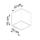 Kinkiet QUAD 1 biały