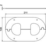 WAG70140T, OSŁONA PRZEJŚCIA PRZEZ ŚCIANĘ
