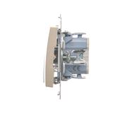 Simon 54 Łącznik świecznikowy do wersji IP44 10A 250V szybkozłączka złoty mat *Posiada wkładkę uszczelniającą pod klawisze DU1W DW5B.01/44 KONTAKT