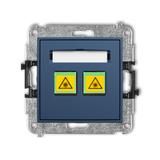 ICON Mechanizm gniazda światłowodowego/optycznego podwójnego navy blue