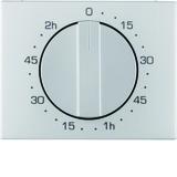 K.5 Płytka czołowa z pokrętłem do mech łącznika czasowego 120 min, alu