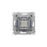 Simon 54 Łącznik krzyżowy bez piktogramu 10A 250V szybkozłączka brąz mat DW7.01/X/46 KONTAKT