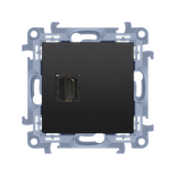 Simon 10 Gniazdo pojedyncze HDMI ver.1.4 (moduł) czarny mat