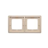 Simon BASIC STANDARD WMYZ-04221x-9013 Ramka 2-krotna do wersji bryzgoszczelnej IP44 z kompletem uszc BMR2B/12 KONTAKT