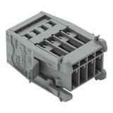 X-COM wtyk 4-biegunowy szary raster 5 mm /25szt./ WAGO