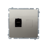 Simon Basic Gniazdo komputerowe RJ45 kategoria 6 pojedyncze ekranowane z przesłoną przeciwkurzową Mo