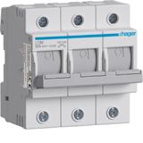 Modułowy rozłącznik bezpiecznikowy poziomy D02 3P 63A 400VAC 110/220VDC L73M HAGER